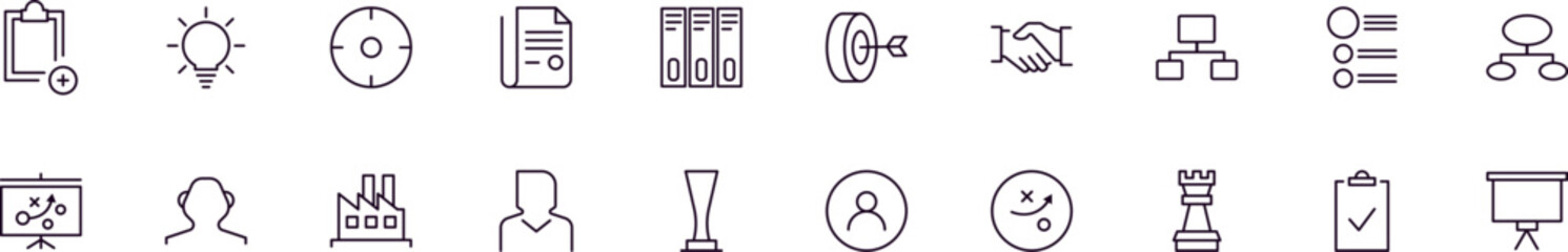Money, business, finance vector images collection. Simple linear illustration that can be used as a design element for apps and websites