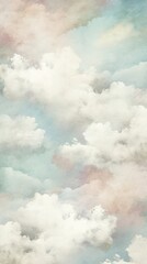 Vintage sky painting cloud outdoors nature.