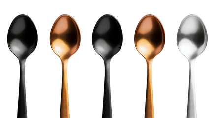 Decorative Coffee Spoons on transparent background