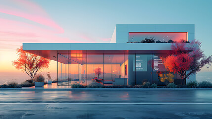 Simple Office Building Concept for Design Inspiration