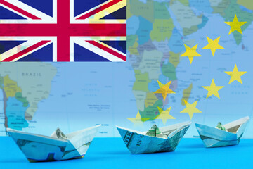 Sea transport of Tuvalu concept, bulk carrier or trade idea, international transportation