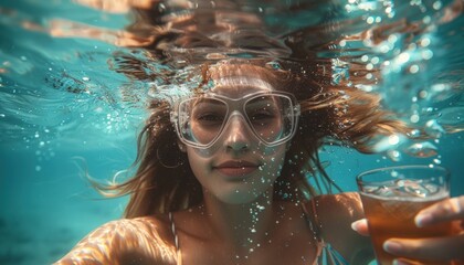 Fototapeta premium Underwater Cocktail