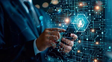 Cybersecurity concept business design