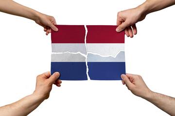Solidarity and togetherness in Netherlands, people helping each other, unity and help idea, support concept