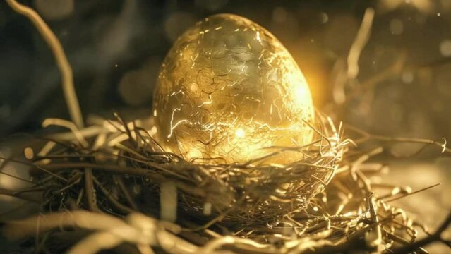 golden egg in the grass