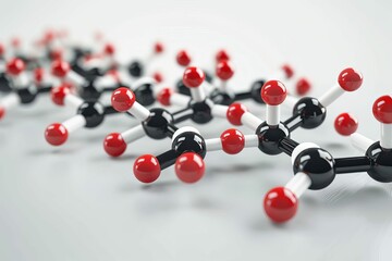 chemical formula and 3d molecular structure of epinephrine hormone white background digital illustration