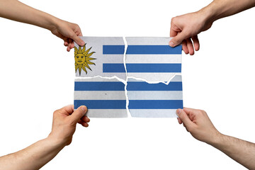 Solidarity and togetherness in Uruguay, people helping each other, unity and help idea, support concept