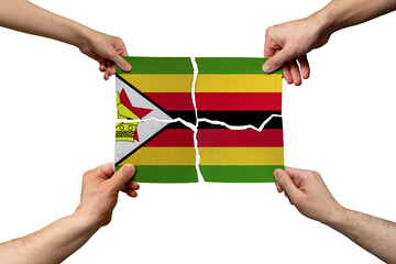 Solidarity and togetherness in Zimbabwe, people helping each other, unity and help idea, support concept