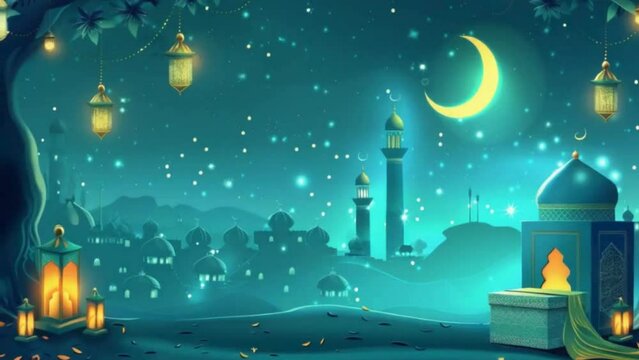 mosque at night