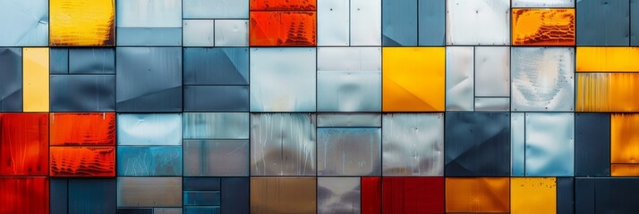 Architecture details Modern building Futuristic Metal wall tiles facade and space. International Museum Day 