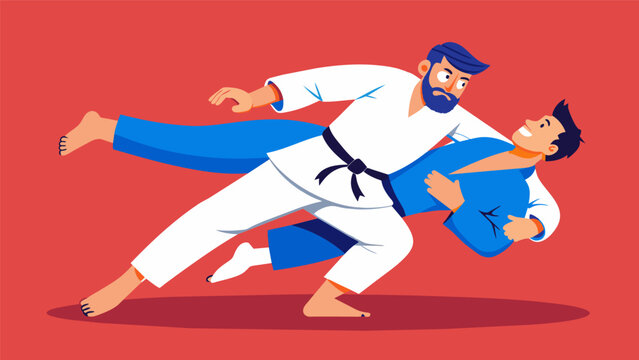 In a split second a Gracie Jiu Jitsu expert deflects their opponents punch and takes them down with a swift shoulder throw.