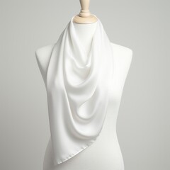 White scarf studio shot accessories