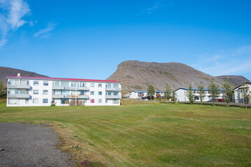 Fototapeta na wymiar Town of Patreksfjordur in west Iceland