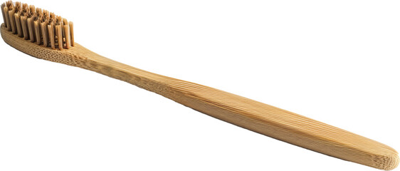 Bamboo toothbrush with bristles