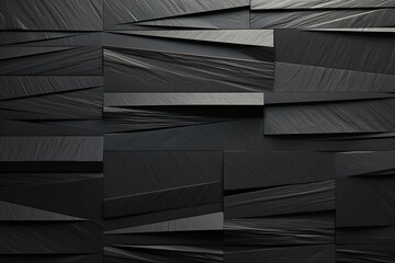 Black tiles pattern background