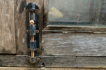 Locked old window latch.