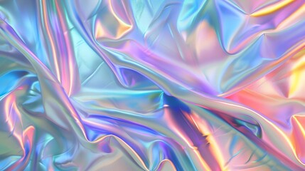 Holographic foil texture. Abstract background. 3d render illustration