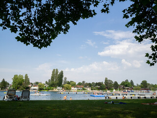 Alte Donau river beach, Vienna