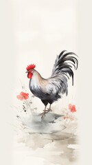 Rooster wallpaper chicken poultry animal.