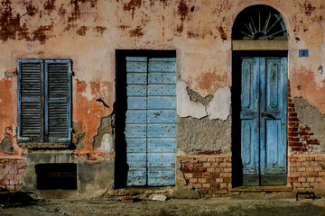 The houses of the past.... surroundings of Novi Ligure, Alessandria, Piedmont, Italy.