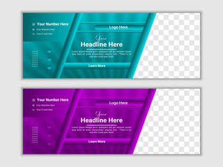 Facebook Cover Design Template, Banner Template and Web Banner Template Design for Social Media Post