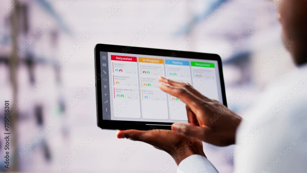 Poster Project Manager Using Agile Software