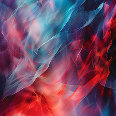 Omnifarious Spectrum: An Abstract Spatium of Red and Blue Hues - obrazy, fototapety, plakaty