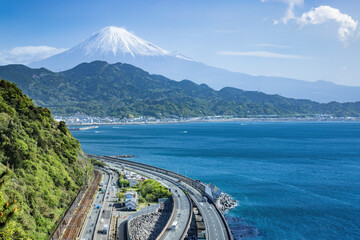 薩埵峠からの富士山の眺望