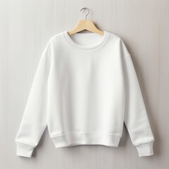 Sweatshirt blouse white coathanger