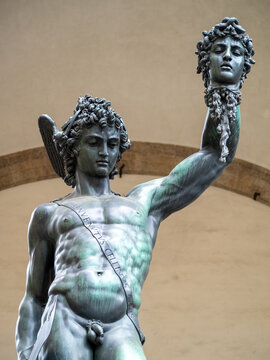 Perseus with the Head of Medusa by Benvenuto Cellini, Loggia dei Lanzi, Florence