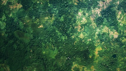 Fototapeta na wymiar A series of satellite images taken over time display the impact of deforestation in a particular area prompting further ysis and intervention by GEOINT ysts. .