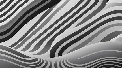 Black and silver curved background 