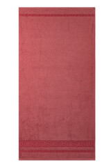 multi-colored Terry cotton bath towels, isolate on a white background