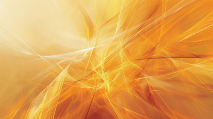 Dynamic golden abstract background with swirling light fibers, ideal for design elements - obrazy, fototapety, plakaty