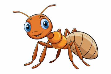 carpenter ant cartoon vector illustration