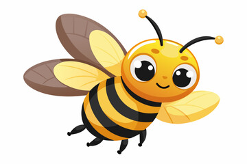 carpenter bee cartoon vector illustration