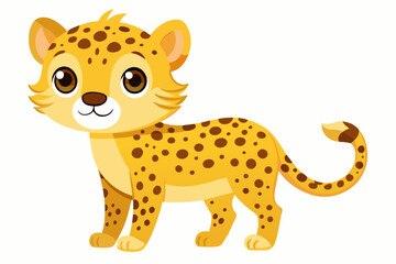 cheetah cartoon vector illustration