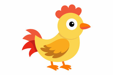 chicken cartoon vector illustration