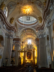 Naklejka premium St Anne's Church interior, Krakow