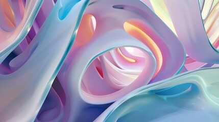 Abstract background of blue and pink colors. 3d rendering, 3d illustration. - obrazy, fototapety, plakaty