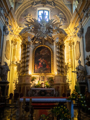 Fototapeta na wymiar St. Anne's Church altar, Krakow