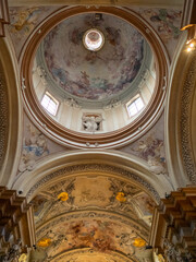 St. Anne's Church interior dome, Krakow
