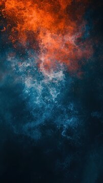 Dark wallpaper Dark blue orange grainy gradient astronomy outdoors.