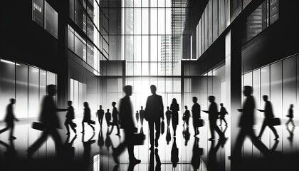 black and white background business