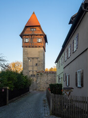 Bauerlinsturm part of Dinkelsbuhl city wall