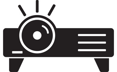 illustration of an image player projector icon