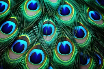 Obraz premium Peacock feathers animal bird backgrounds
