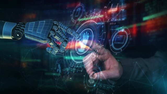 Human interaction with artificial intelligence, communication in virtual space.