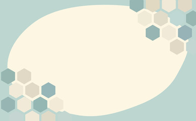 青い六角形のタイルな背景