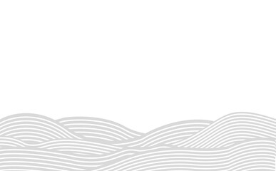 灰色で和風のモダンな波の背景